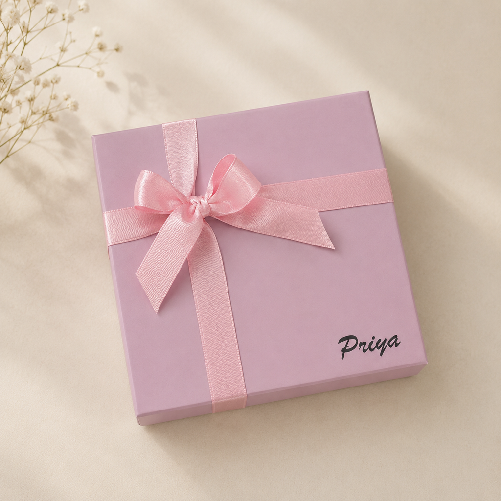 Light Lavender Box - 8 by 8 by 3 inches