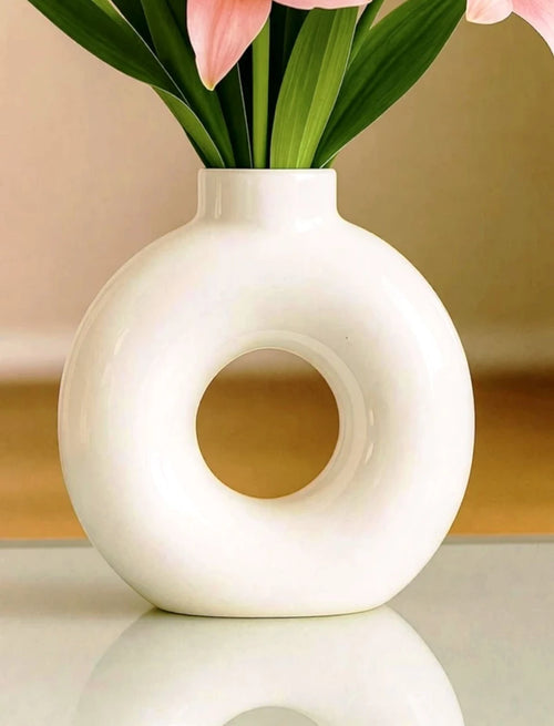 Ceramic Donut Vase (4.5 inches)